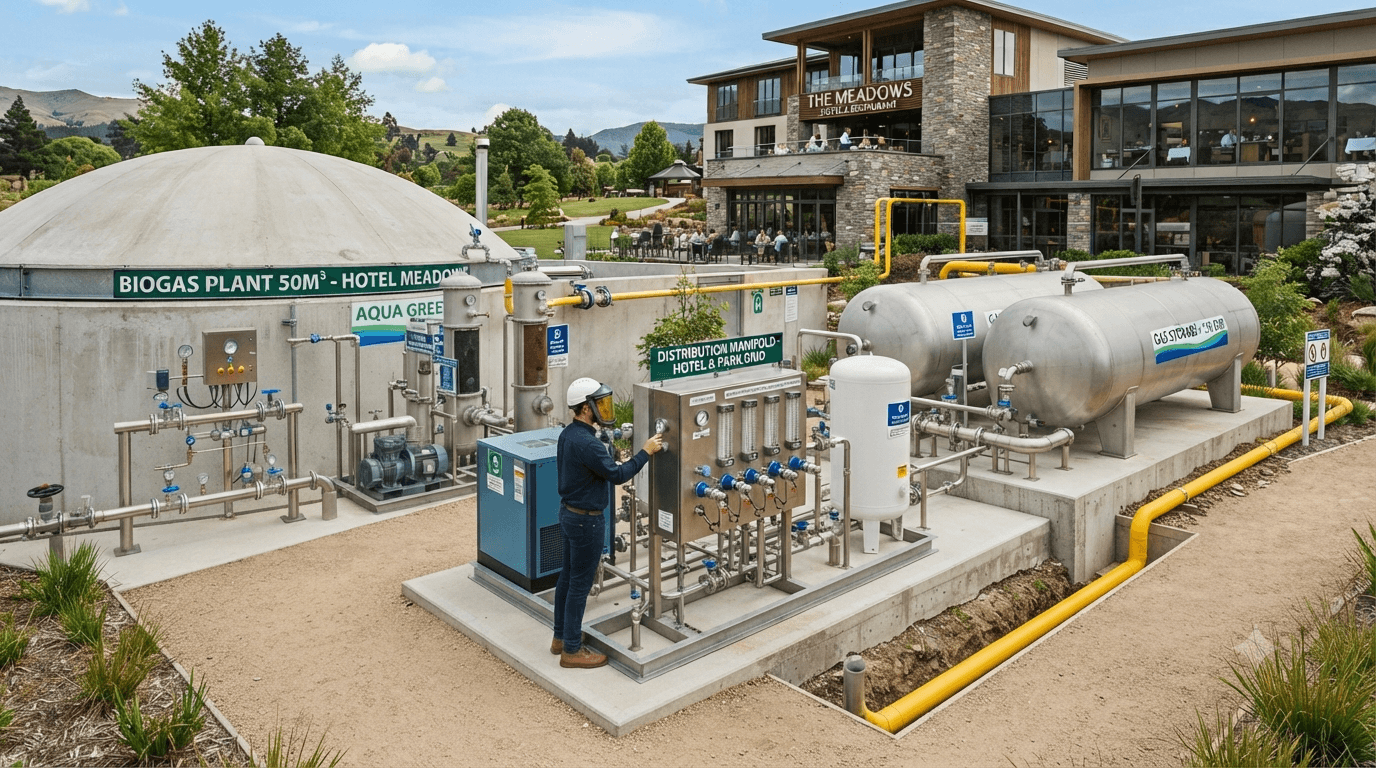 Commercial Fixed-Dome Biodigester System – Image 5