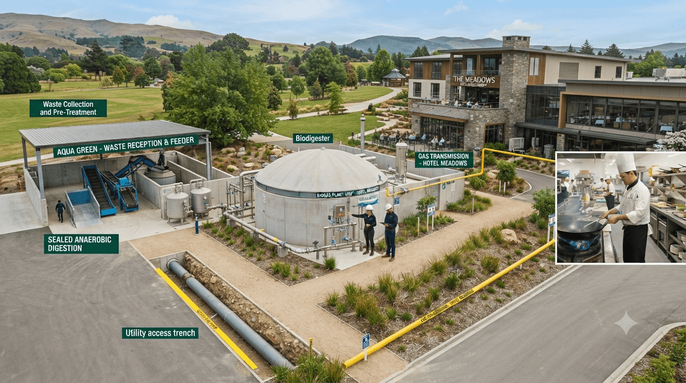 Commercial Fixed-Dome Biodigester System – Image 6